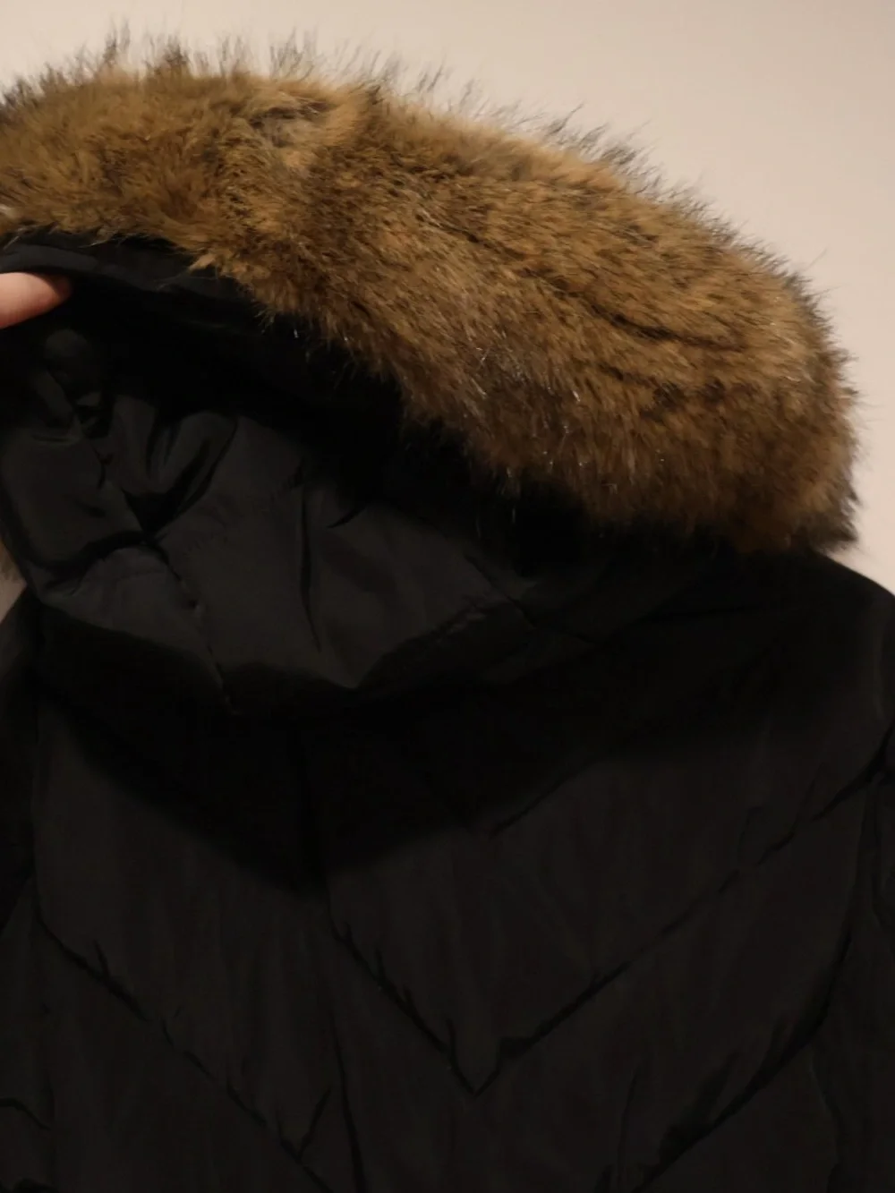 Michael Kors Black Puffer Coat with Fur Hood womens Medium, SEE PHOTOS & DETAILS